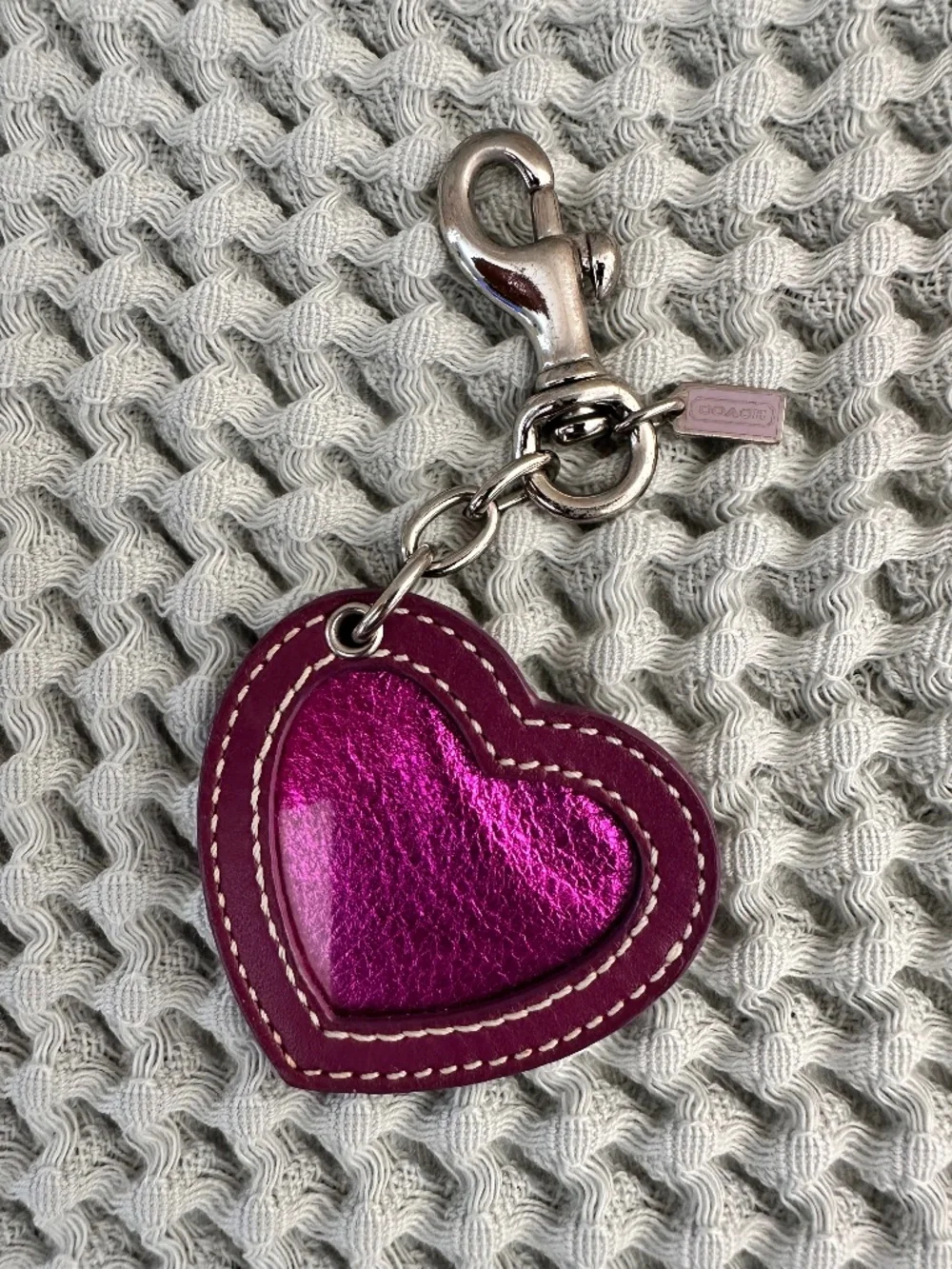 Coach Y2K Heart Picture Frame Bag Charm